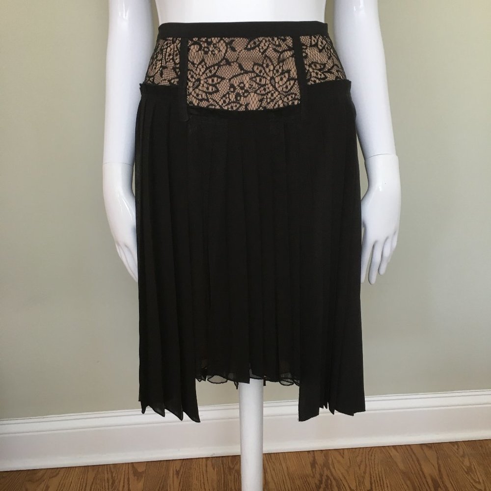 BCBG Max Azria pleated midi skirt NWOT